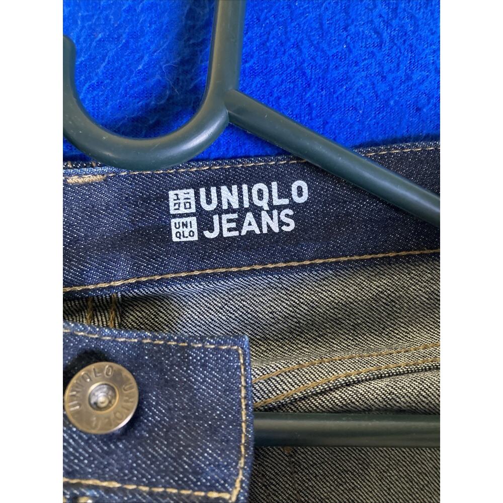Uniqlo Women's Selvedge Slim Straight Jeans Japanese Kaihara Denim Size 4 - Picture 6 of 16